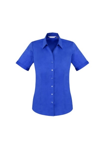Picture of Biz Collection Ladies Monaco Shirt Short Sleeve Cotton Rich